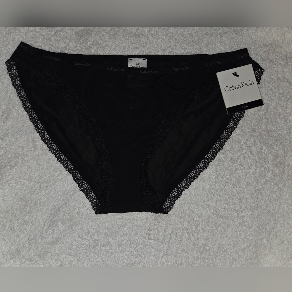 Calvin Klein Black Lace Bikini Briefs